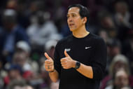 Miami Heat coach Erik Spoelstra (Image Credit: David Richard-USA TODAY Sports)